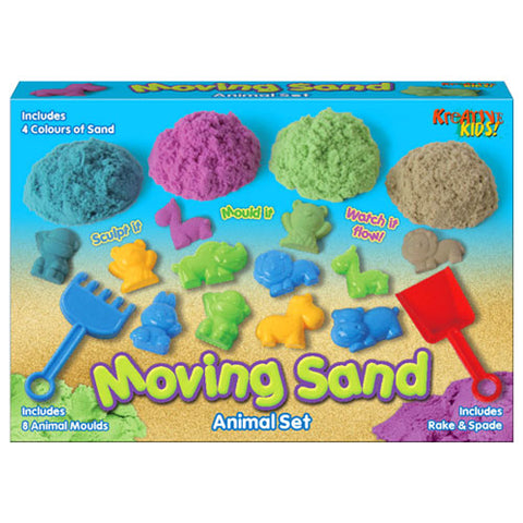 MOVING SAND WITH ANIMALS SET