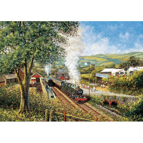 Summer Saturday Steam Train by Peter Webster 1000 Piece Puzzle